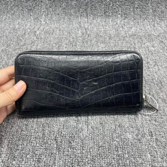 YSL Yves Saint Laurent Zippy Black Wallet lux340-100125 - Picture 2 of 14